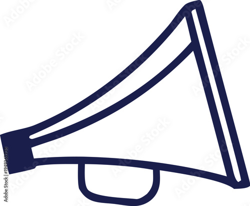Megaphone Announcement Icon – Marketing Promotion and Advertising Vector