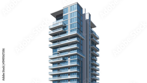 Modern High Rise Building.