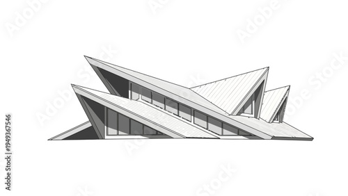 Modern Building Architectural Design.