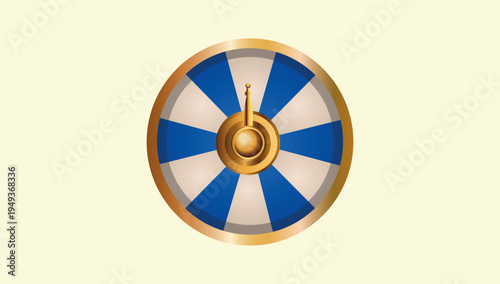 Casino roulette wheel gambling game spinning luck symbol betting entertainment vector illustration design element