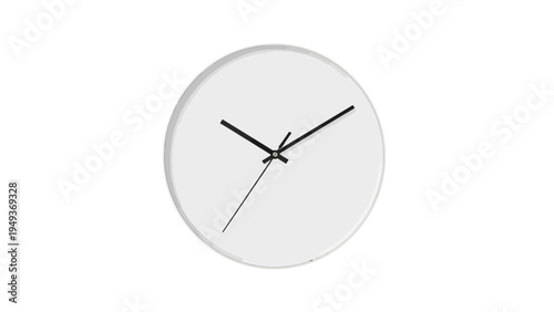 White Round Wall Clock.