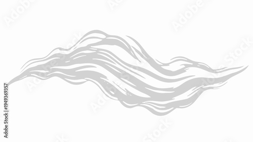 White Wavy Lines Design.