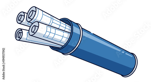 Electric cable connector closeup view.