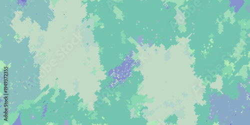 Abstract colorful fractal pattern with shades of green and purple