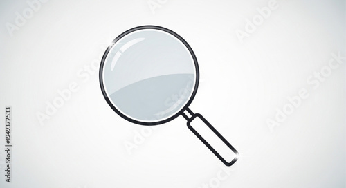 Magnifying glass tool for research and discovery.