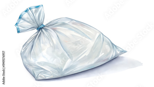 plastic bag isolated on transparent background
