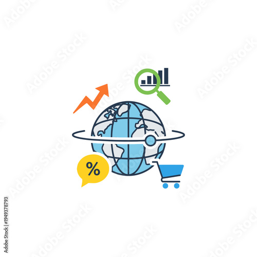 Global Business and E Commerce Growth.