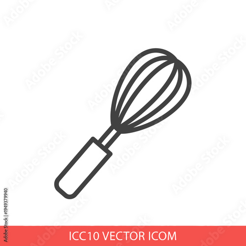 Whisk kitchen cooking utensil tool.
