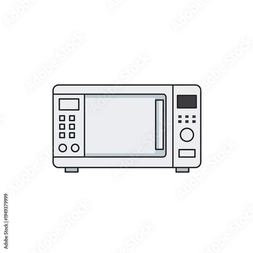 Microwave Oven Kitchen Appliance Device.