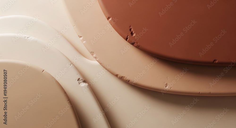 Fototapeta premium Abstract Swirls of Earth Tones and Creamy Textures.