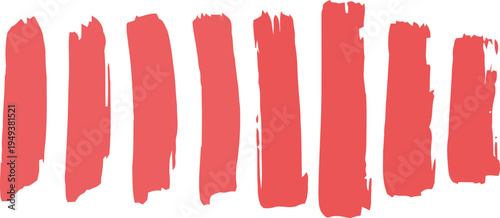 abstract brush Abstract red brush strokes on white background