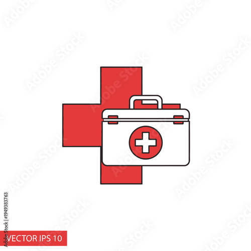 First Aid Kit Medical Box.