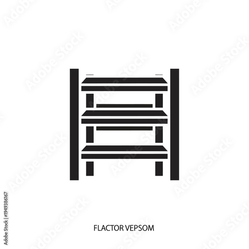 Simple black pallet racking system.