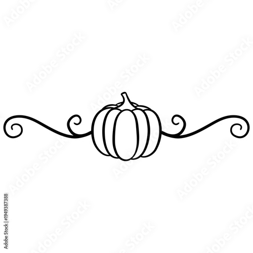 Pumpkin Swirl Border