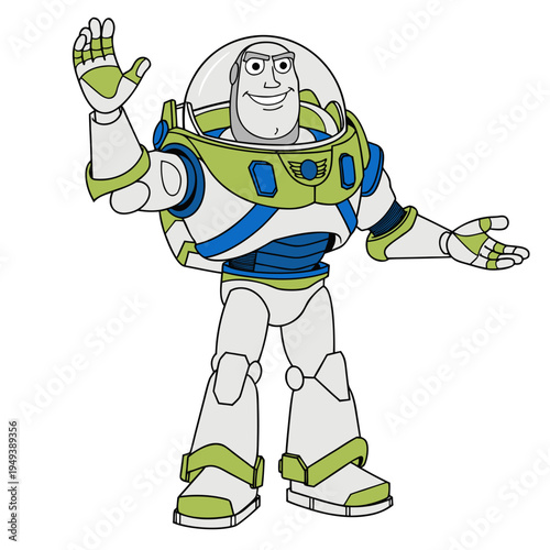cartoon character of a robot