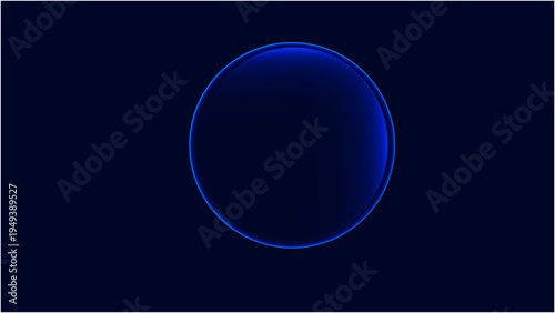 neon futuristic 3d sphere of blue purple glowing digital waves particles future technology vector illustration of an abstract background