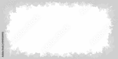 Abstract white texture resembling a torn paper frame or border