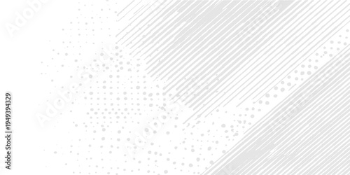 A minimalist graphic design, diagonal lines and dot textures create a sense of movement. Suitable for design backgrounds.