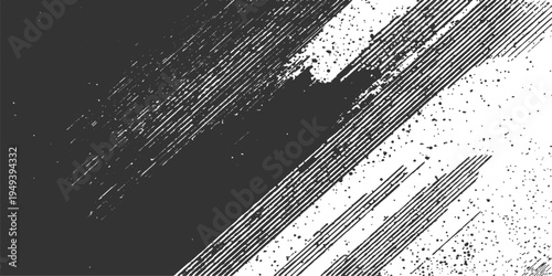Abstract black and white textured grunge background, creating a visual statement with its graphic and textured finish.