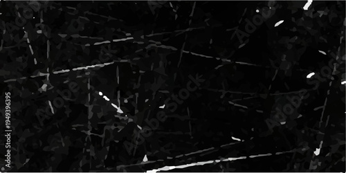 Dark grunge scratched texture, black surface with random white scratch lines, chaotic distressed marks, high contrast monochrome, industrial abstract texture, ultra detailed.