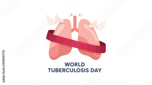 Tuberculosis Awareness and Lung Health Medical Concept, World Tuberculosis Day, World Health Day, World Lung Day