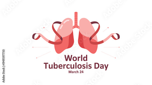 Tuberculosis Awareness and Lung Health Medical Concept, World Tuberculosis Day, World Health Day, World Lung Day