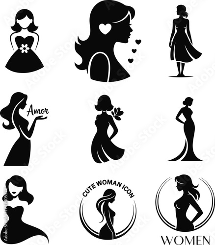 Creative Women Silhouette Illustration Artwork
