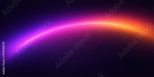 Rainbow Glow in Cosmic Nightscape