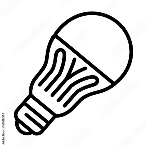 Vector of a light bulb icon