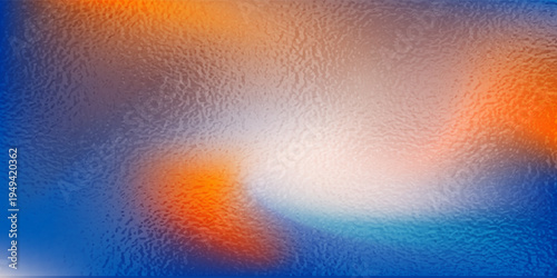Abstract multicolor background with lamp shapes. Gradient illustration in orange and blue colors