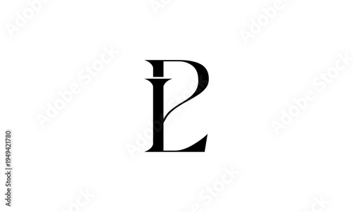 PL initial letter logo or PL monogram
