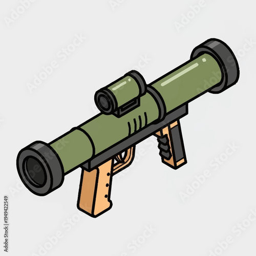 Illustration of a Rocket Launcher Weapon.
