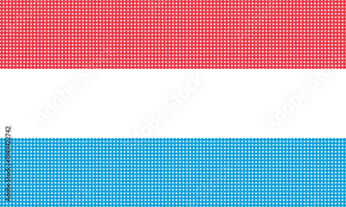 Flag of Luxembourg pixel art of dots