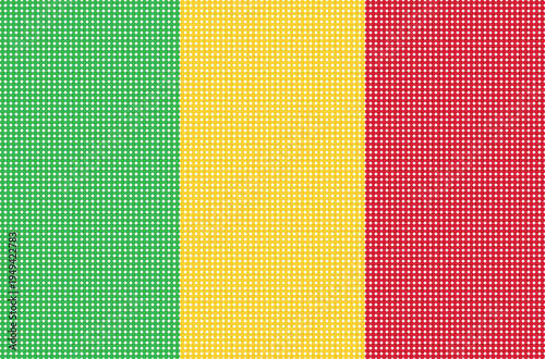 Flag of Mali pixel art of dots
