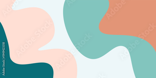 Image presentation colorful abstract background with dynamic wavy shapes, it can be used for advertising, marketing, presentation, business, wallpaper, vector, , smooth pattern