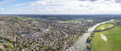 Photos Beautiful aerial view of the Bourne End, Buckinghamshire, England