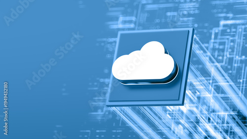 cloud computing. Digital security concept. internet data	