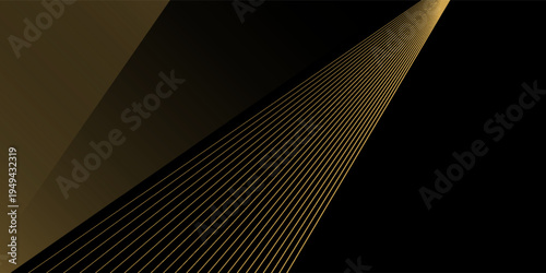 Gold Black Luxury background with abstract elegant background vector for branding presentation