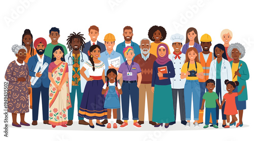 Diverse Group of People Together.