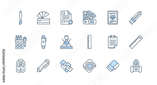 Graphic design icons in vector style