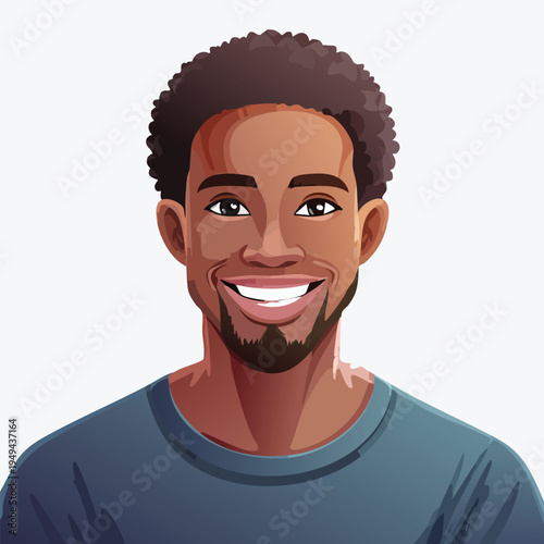 Smiling portrait of a confident man against a clean white background