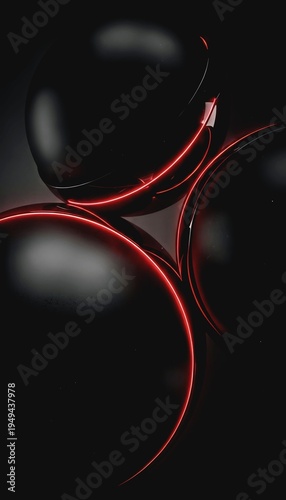 abstract background with red circles