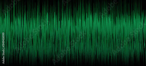 Abstract Green Audio Waveform Background