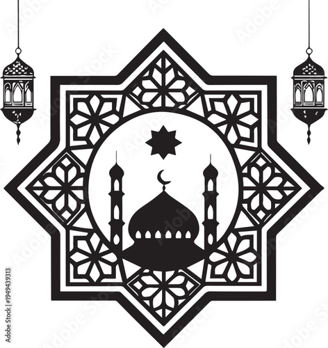 vector illustration of a mosque