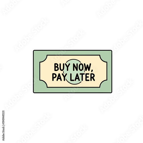 Buy Now Pay Later Concept vector illustration