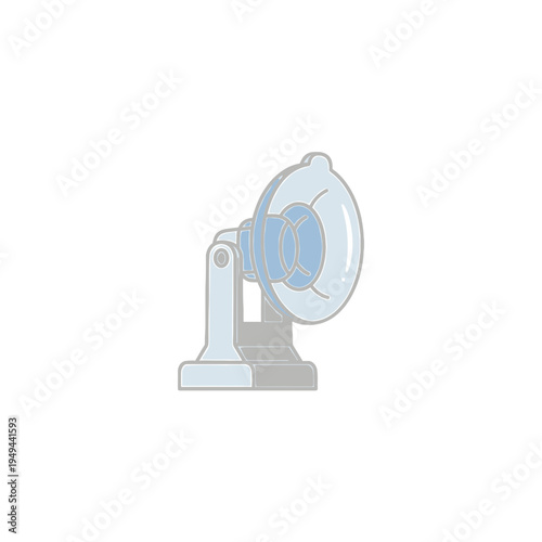 Medical Anesthesia Mask Isolated on White vector illustration