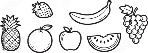 Fresh Picks: Assorted Fruit Illustrations