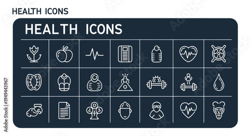 Fresh vegetables and fruits illustration