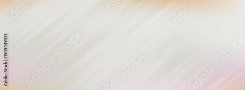 Abstract vector background banner with a soft, delicate pastel gradient from beige to lilac, overlaid with subtle diagonal halftone dot patterns.
