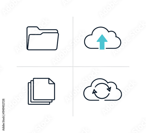Digital document organization and cloud file management in modern professional environments where individuals store documents, synchronize files, access records remotely, and